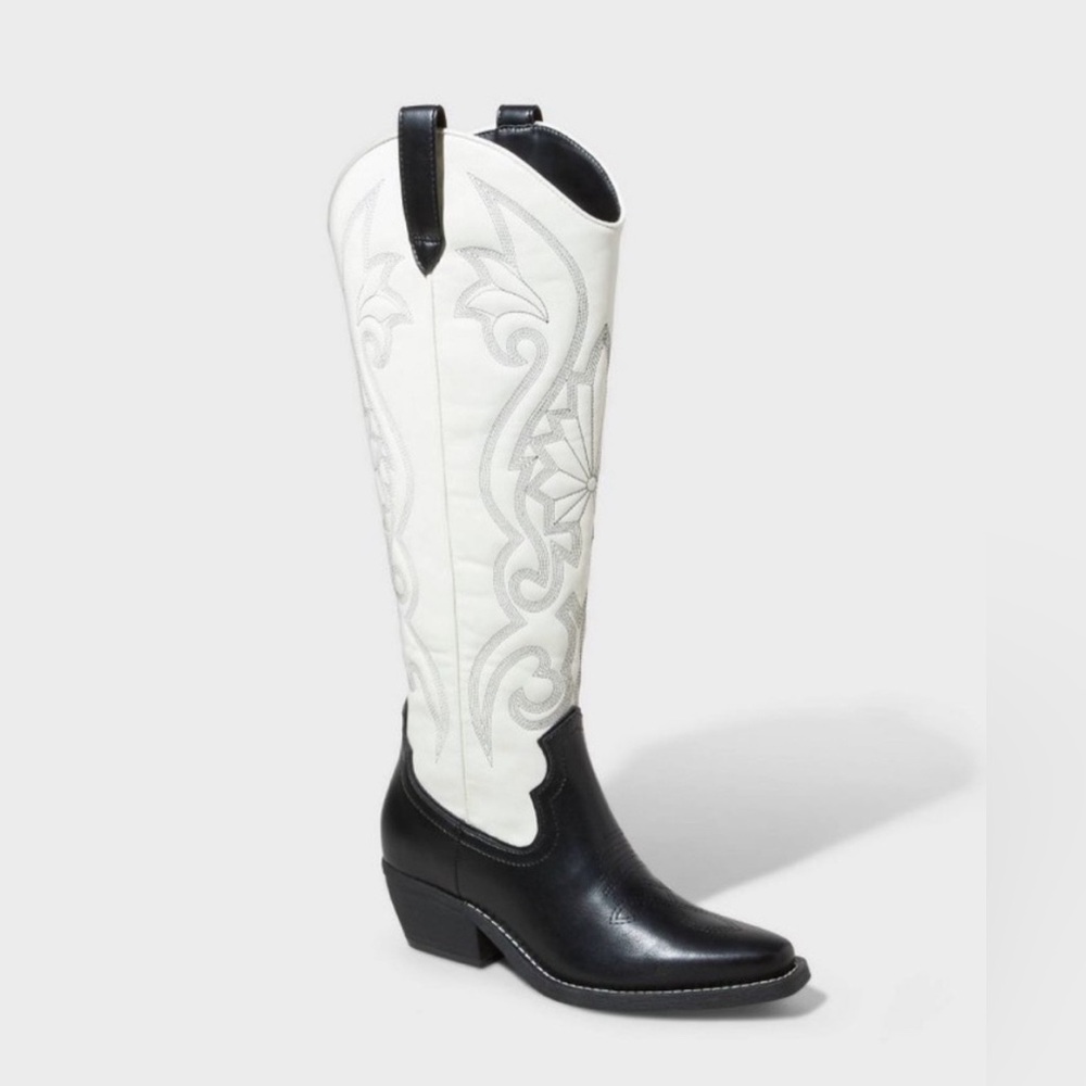Wild Fable Women's Kenzie Tall Western Boots with Memory Foam Insole 8